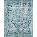 Rug Unique Loom Medici Light Blue Rectangular 8' 0 x 10' 0