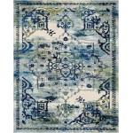 Rug Unique Loom Medici Blue Rectangular 8' 0 x 10' 0