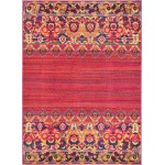 Rug Unique Loom Medici Fuchsia Rectangular 8' 0 x 11' 0