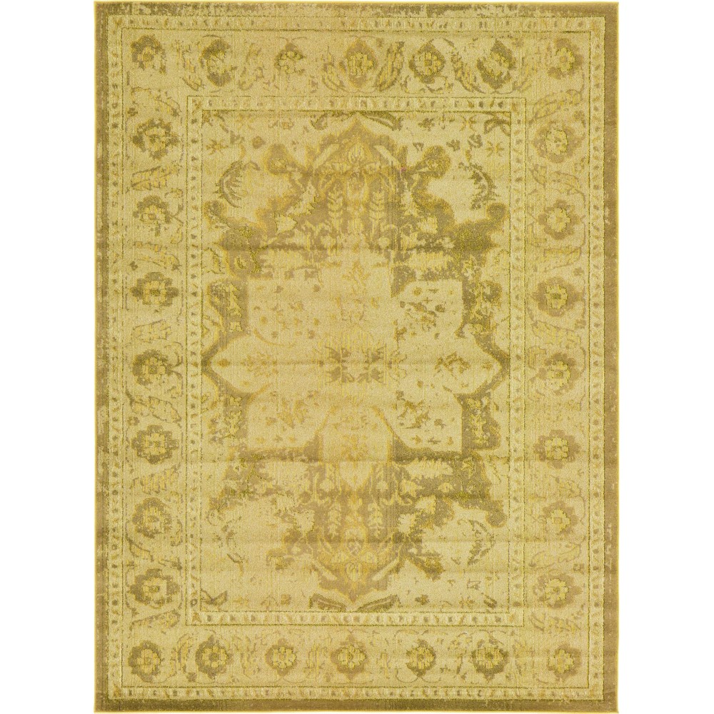 Rug Unique Loom Medici Yellow Rectangular 8' 0 x 11' 0