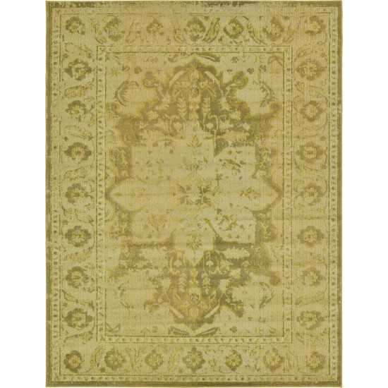 Rug Unique Loom Medici Yellow Rectangular 9' 0 x 12' 0