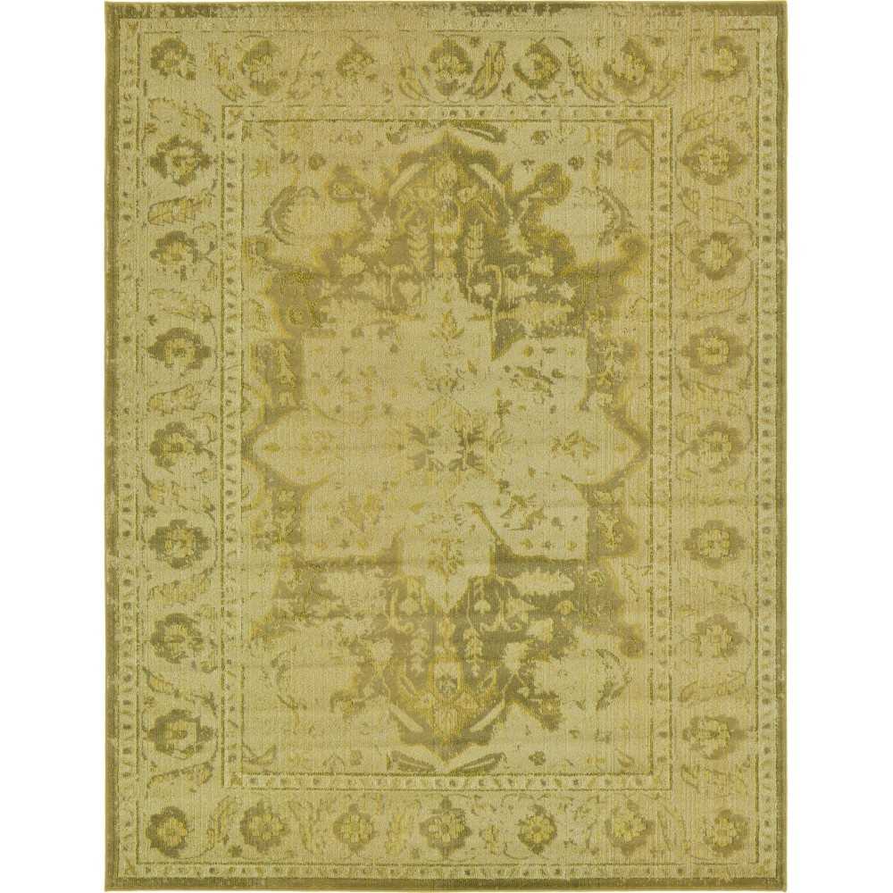 Rug Unique Loom Medici Yellow Rectangular 9' 0 x 12' 0