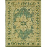 Rug Unique Loom Medici Green Rectangular 9' 0 x 12' 0