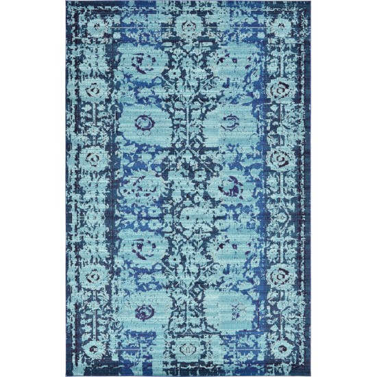 Rug Unique Loom Medici Turquoise Rectangular 10' 6 x 16' 5