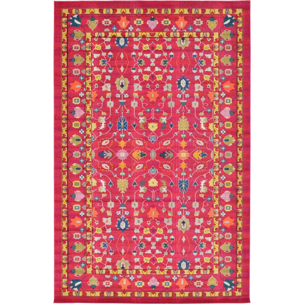 Rug Unique Loom Medici Fuchsia Rectangular 10' 6 x 16' 5