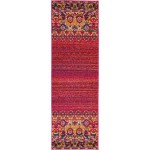 Rug Unique Loom Medici Fuchsia Runner 2' 2 x 6' 7