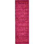 Rug Unique Loom Medici Fuchsia Runner 2' 2 x 6' 7