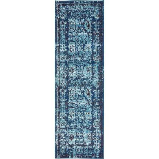 Rug Unique Loom Medici Turquoise Runner 2' 2 x 6' 7