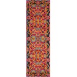 Rug Unique Loom Medici Fuchsia Runner 2' 2 x 6' 7