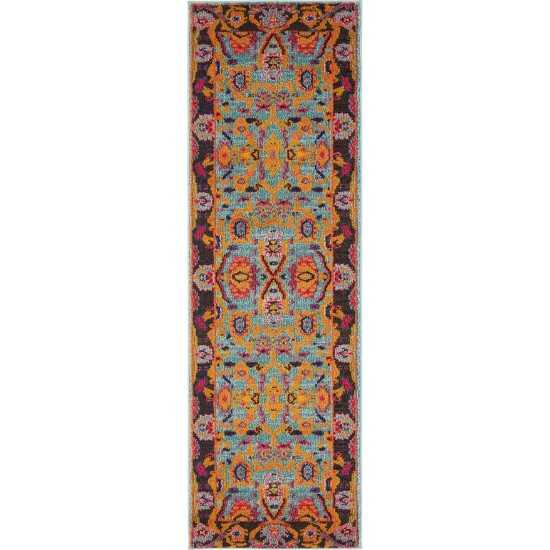 Rug Unique Loom Medici Turquoise Runner 2' 2 x 6' 7