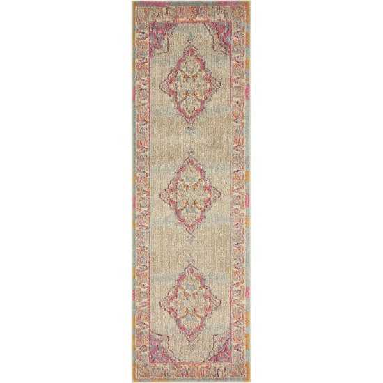 Rug Unique Loom Medici Beige Runner 2' 2 x 6' 7