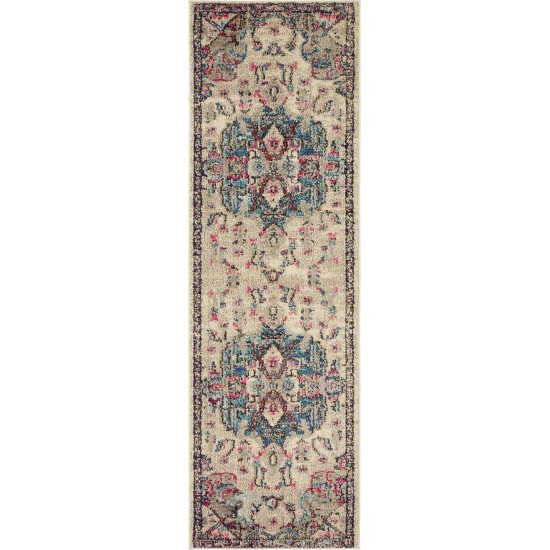 Rug Unique Loom Medici Beige Runner 2' 2 x 6' 7