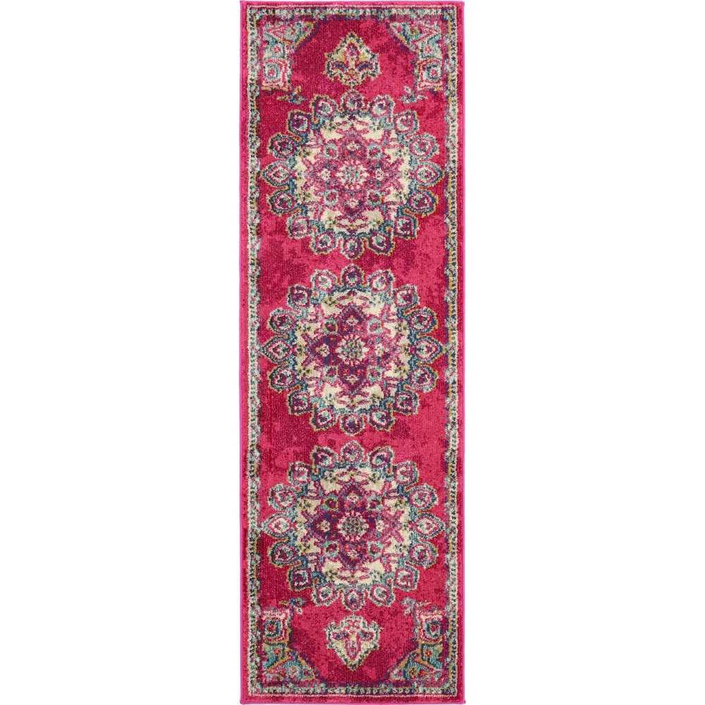 Rug Unique Loom Medici Fuchsia Runner 2' 2 x 6' 7 Rug Unique Loom Medici Fuchsia Runner 2' 2 x 6' 7