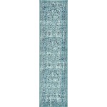 Rug Unique Loom Medici Light Blue Runner 2' 7 x 10' 0