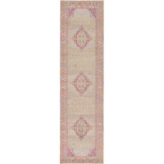 Rug Unique Loom Medici Beige Runner 2' 7 x 10' 0