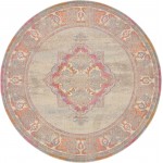 Rug Unique Loom Medici Beige Round 8' 0 x 8' 0