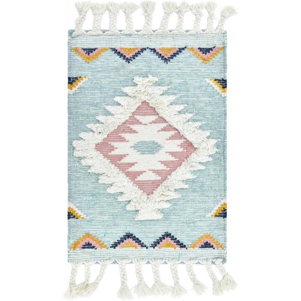 Rug Unique Loom Mesa Light Blue Rectangular 2' 0 x 3' 0 Rug Unique Loom Mesa Light Blue Rectangular 2' 0 x 3' 0