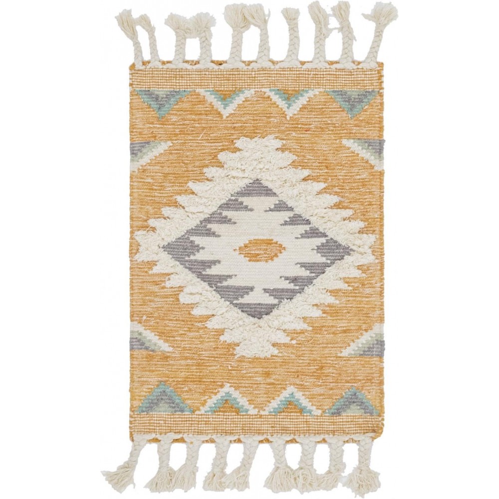 Rug Unique Loom Mesa Yellow Rectangular 2' 0 x 3' 0 Rug Unique Loom Mesa Yellow Rectangular 2' 0 x 3' 0