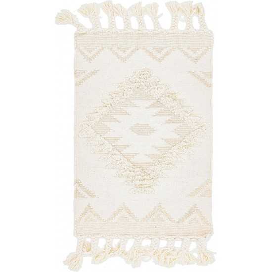 Rug Unique Loom Mesa Ivory Rectangular 2' 0 x 3' 0