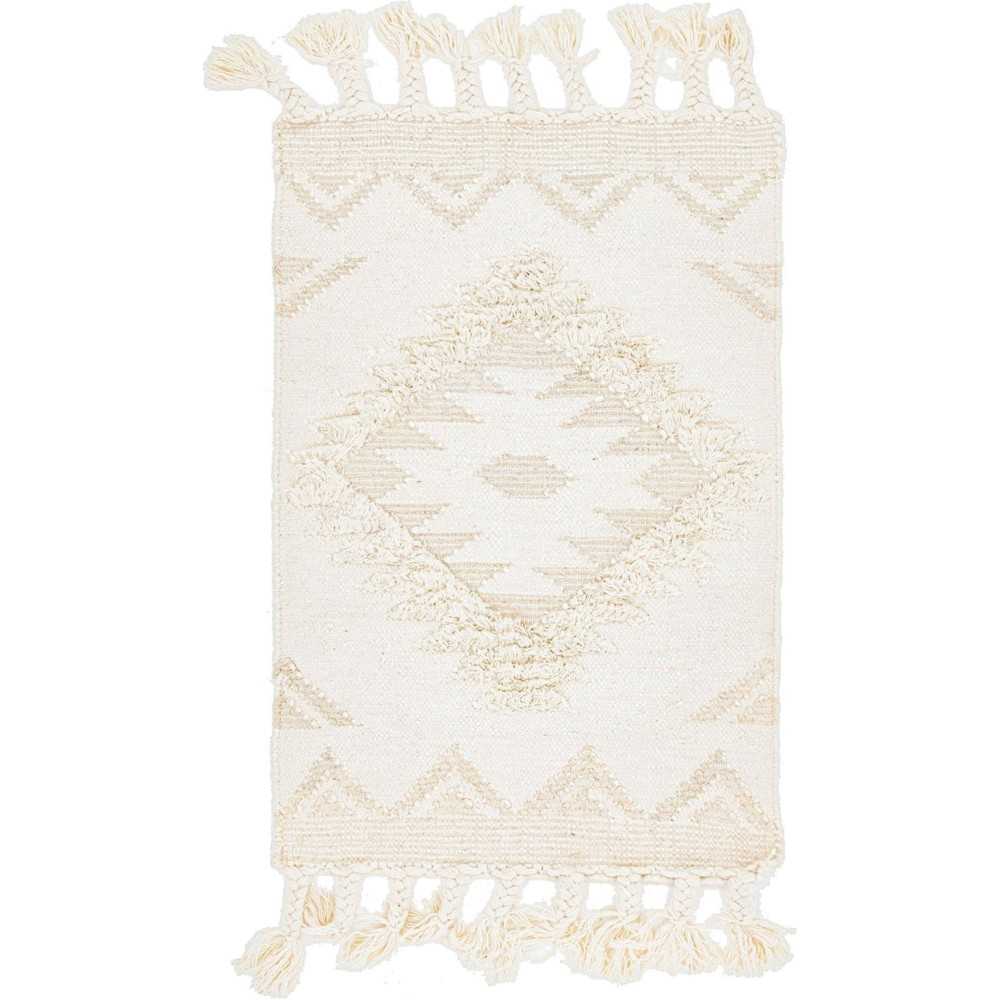 Rug Unique Loom Mesa Ivory Rectangular 2' 0 x 3' 0