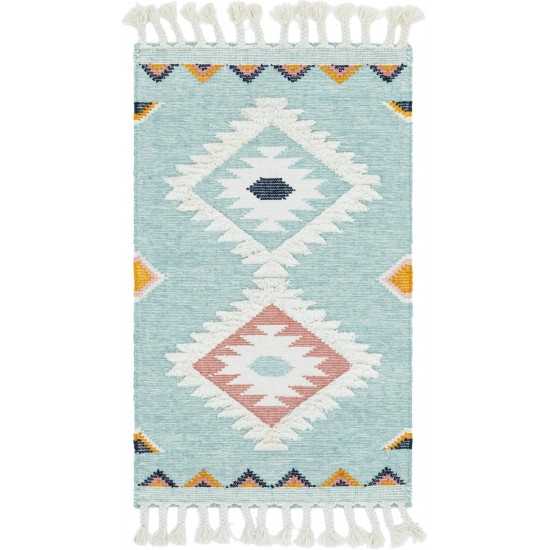 Rug Unique Loom Mesa Light Blue Rectangular 3' 3 x 5' 0