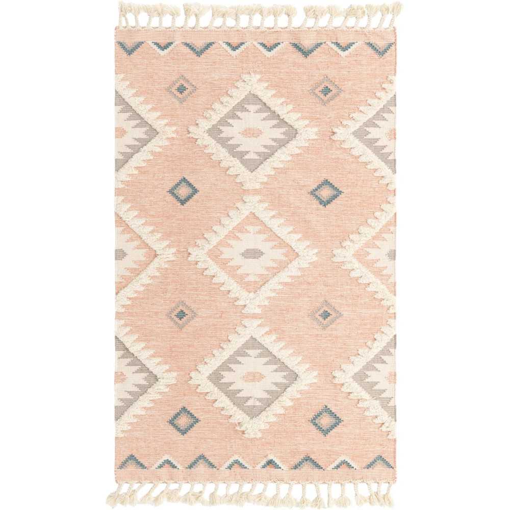 Rug Unique Loom Mesa Pink Rectangular 5' 0 x 8' 0