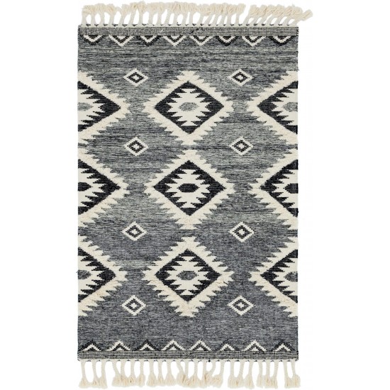 Rug Unique Loom Mesa Charcoal Rectangular 5' 0 x 8' 0