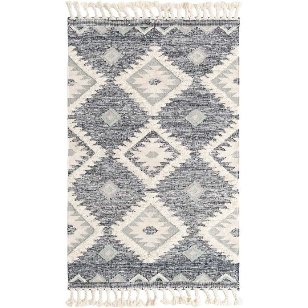 Rug Unique Loom Mesa Navy Blue Rectangular 5' 0 x 8' 0 Rug Unique Loom Mesa Navy Blue Rectangular 5' 0 x 8' 0