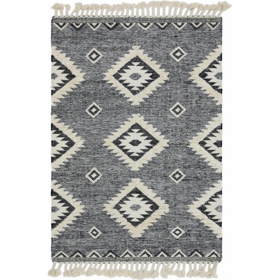 Rug Unique Loom Mesa Charcoal Rectangular 6' 0 x 9' 0