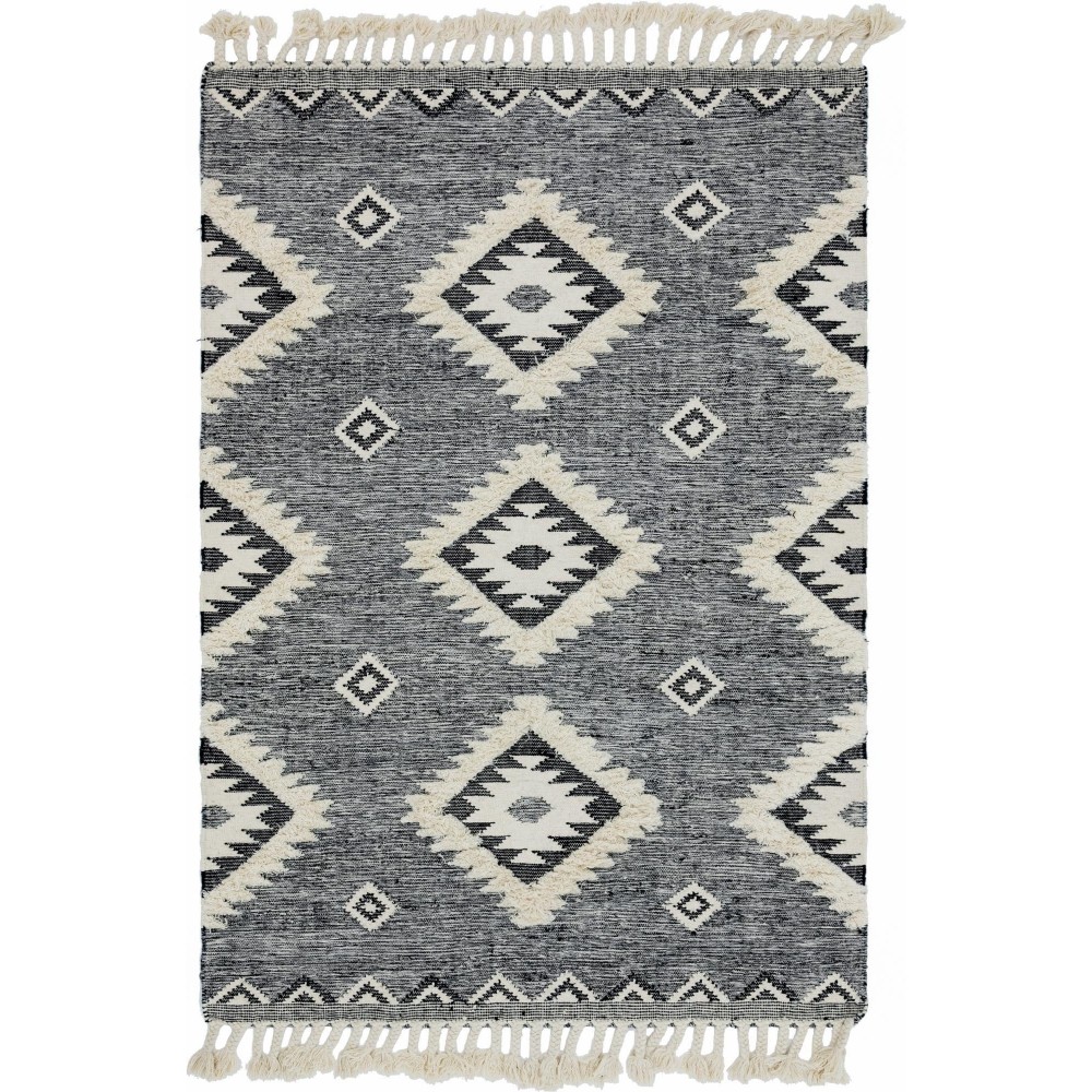 Rug Unique Loom Mesa Charcoal Rectangular 6' 0 x 9' 0