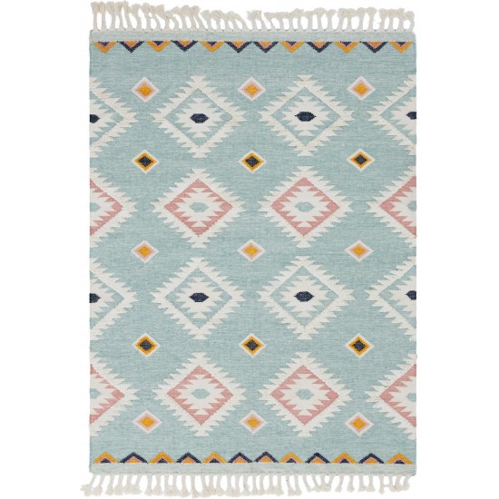 Rug Unique Loom Mesa Light Blue Rectangular 8' 0 x 10' 0