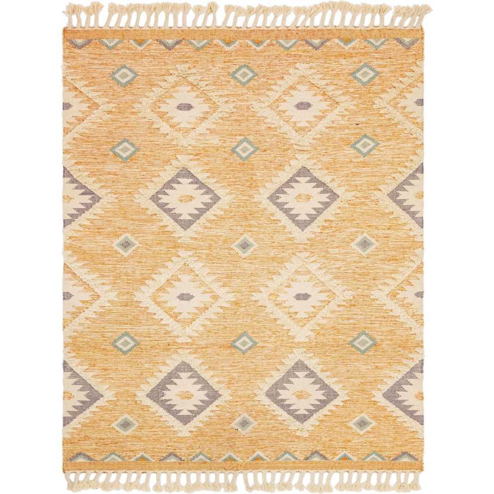 Rug Unique Loom Mesa Yellow Rectangular 8' 0 x 10' 0