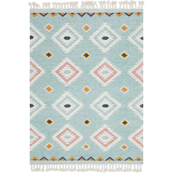 Rug Unique Loom Mesa Light Blue Rectangular 8' 0 x 11' 0