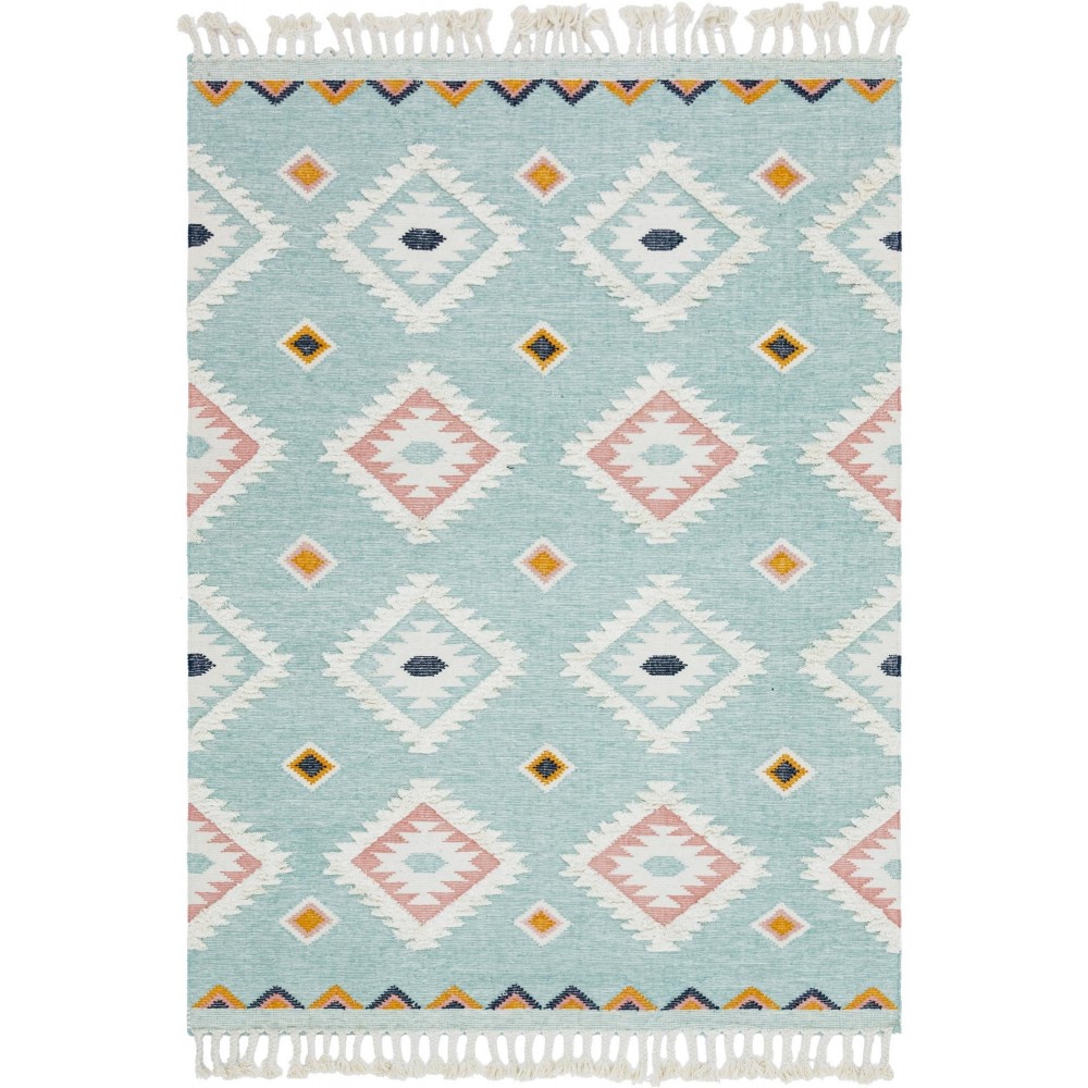 Rug Unique Loom Mesa Light Blue Rectangular 8' 0 x 11' 0