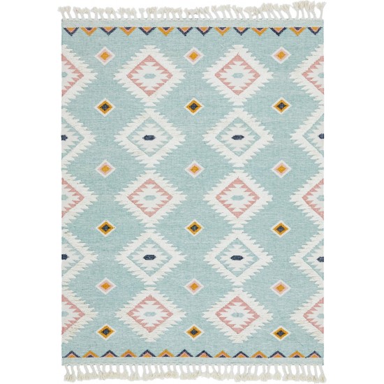 Rug Unique Loom Mesa Light Blue Rectangular 9' 0 x 12' 0