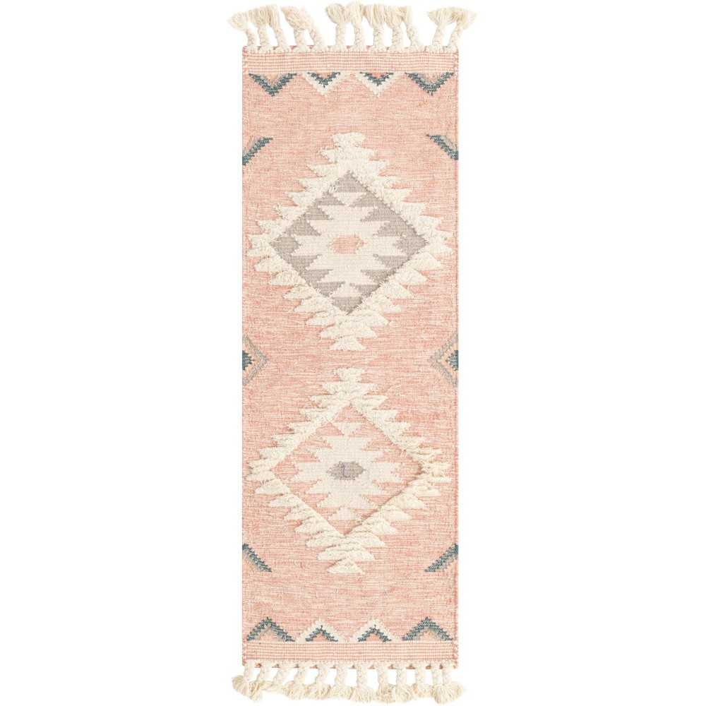 Rug Unique Loom Mesa Pink Runner 2' 2 x 6' 0 Rug Unique Loom Mesa Pink Runner 2' 2 x 6' 0
