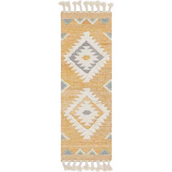 Rug Unique Loom Mesa Yellow Runner 2' 2 x 6' 0