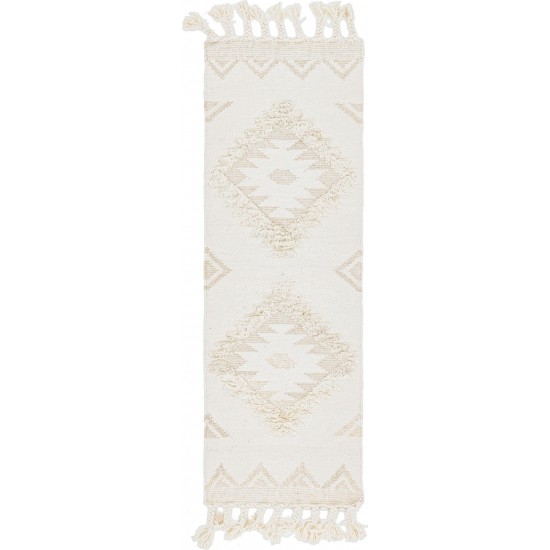 Rug Unique Loom Mesa Ivory Runner 2' 2 x 6' 0