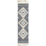Rug Unique Loom Mesa Navy Blue Runner 2' 2 x 8' 2