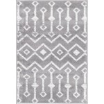 Rug Unique Loom Moroccan Trellis Dark Gray Rectangular 2' 2 x 3' 0