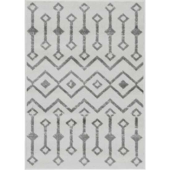 Rug Unique Loom Moroccan Trellis Ivory Rectangular 2' 2 x 3' 0