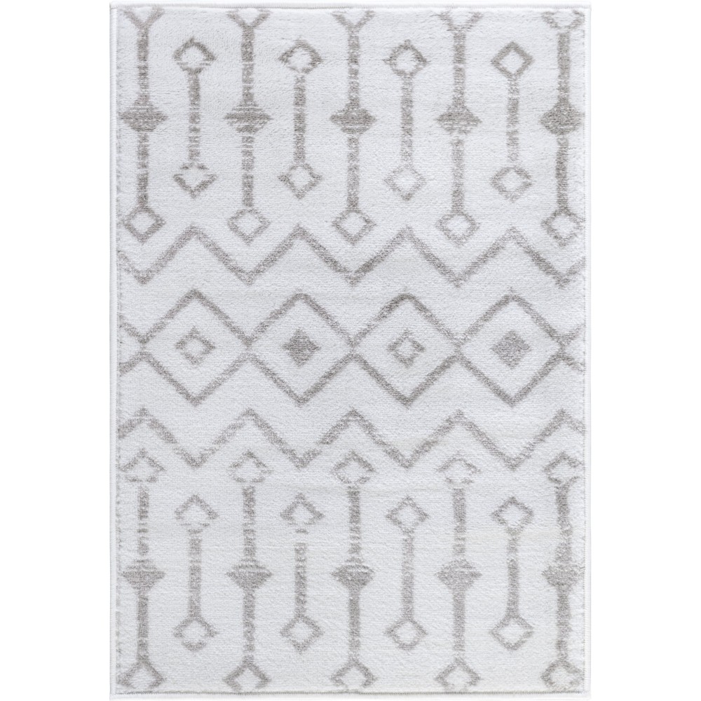 Rug Unique Loom Moroccan Trellis Ivory Rectangular 2' 2 x 3' 0