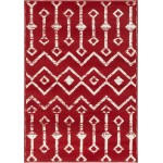 Rug Unique Loom Moroccan Trellis Red Rectangular 2' 2 x 3' 0