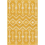 Rug Unique Loom Moroccan Trellis Yellow Rectangular 2' 2 x 3' 0