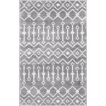 Rug Unique Loom Moroccan Trellis Dark Gray Rectangular 3' 3 x 5' 3