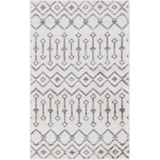 Rug Unique Loom Moroccan Trellis Ivory Rectangular 3' 3 x 5' 3