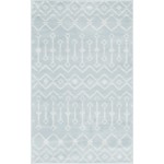 Rug Unique Loom Moroccan Trellis Light Blue Rectangular 3' 3 x 5' 3