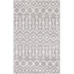 Rug Unique Loom Moroccan Trellis Light Gray Rectangular 3' 3 x 5' 3