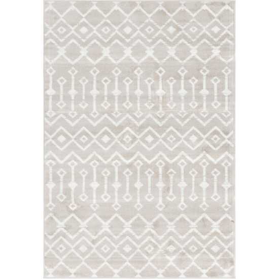 Rug Unique Loom Moroccan Trellis Beige Rectangular 4' 0 x 6' 0