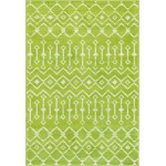 Rug Unique Loom Moroccan Trellis Green Rectangular 4' 0 x 6' 0